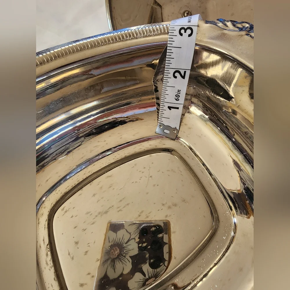 Elegant Silver Plated Serving Dish